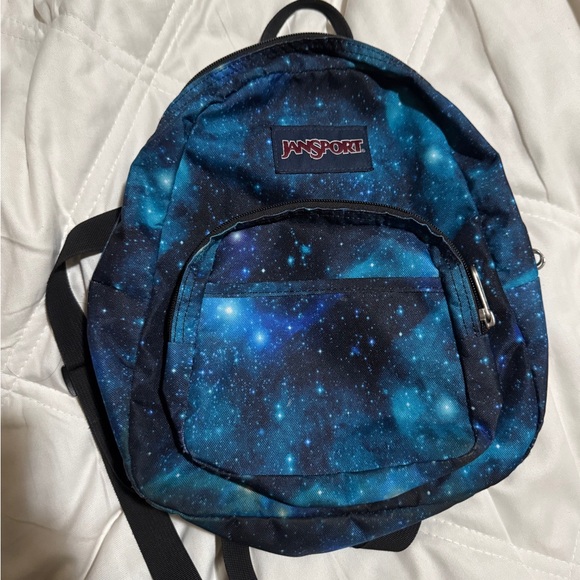 Jansport Blue Galaxy Print Backpack mini - Picture 1 of 9